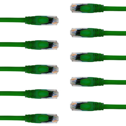 5-Pack Cat 6 Ethernet Cable - High-Speed Ethernet Cable 10Gbps (Internet Cable, Network Cable, Cat6 Patch Cable, Patch Cord, Data Cable) Black/Blue/Red/Green/Yellow/White