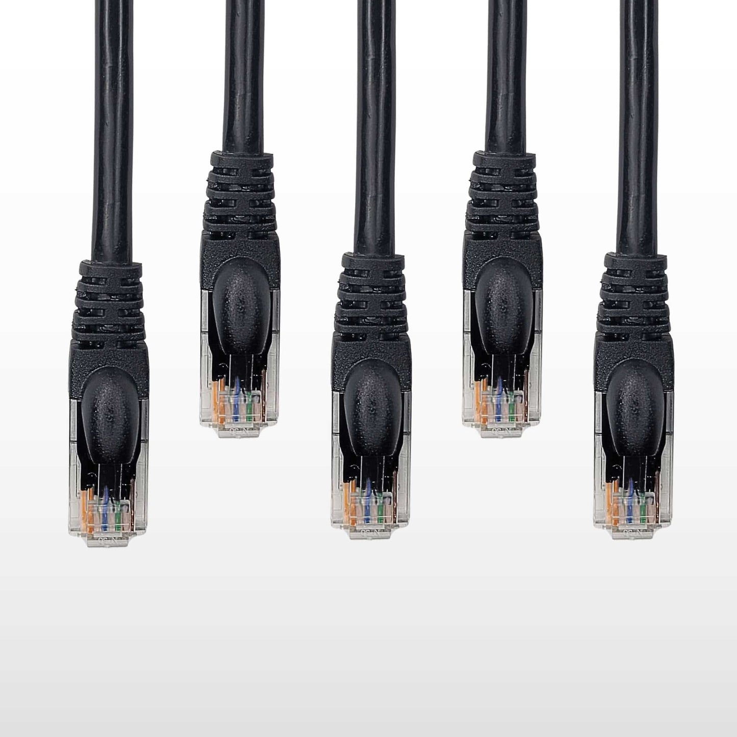 5-Pack Cat 6 Ethernet Cable - High-Speed Ethernet Cable 10Gbps (Internet Cable, Network Cable, Cat6 Patch Cable, Patch Cord, Data Cable) Black/Blue/Red/Green/Yellow/White