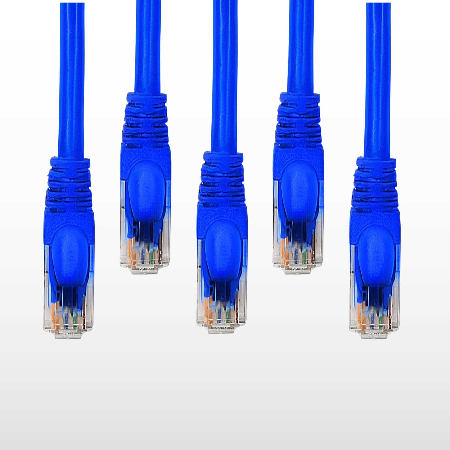 5-Pack Cat 6 Ethernet Cable - High-Speed Ethernet Cable 10Gbps (Internet Cable, Network Cable, Cat6 Patch Cable, Patch Cord, Data Cable) Black/Blue/Red/Green/Yellow/White