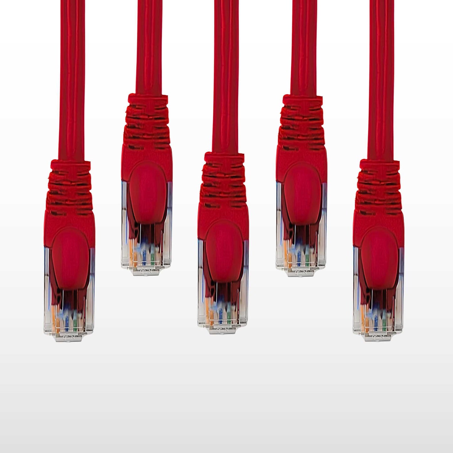 5-Pack Cat 6 Ethernet Cable - High-Speed Ethernet Cable 10Gbps (Internet Cable, Network Cable, Cat6 Patch Cable, Patch Cord, Data Cable) Black/Blue/Red/Green/Yellow/White