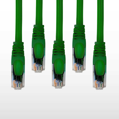 5-Pack Cat 6 Ethernet Cable - High-Speed Ethernet Cable 10Gbps (Internet Cable, Network Cable, Cat6 Patch Cable, Patch Cord, Data Cable) Black/Blue/Red/Green/Yellow/White