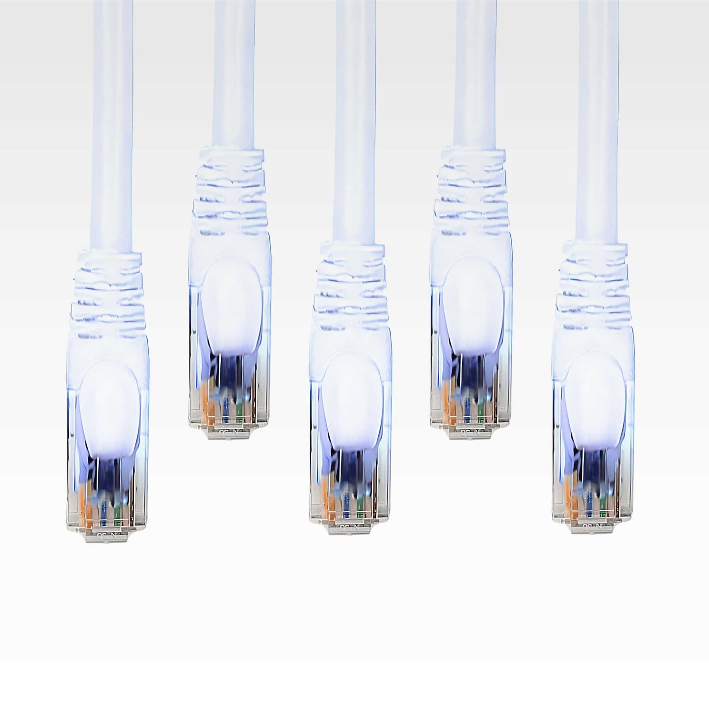 5-Pack Cat 6 Ethernet Cable - High-Speed Ethernet Cable 10Gbps (Internet Cable, Network Cable, Cat6 Patch Cable, Patch Cord, Data Cable) Black/Blue/Red/Green/Yellow/White